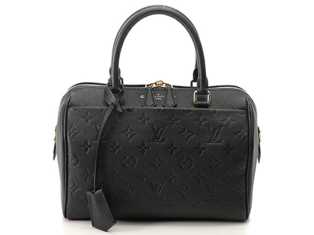 LOUIS VUITTON Speedy Bandouliere Mono Empreinte Noir Black